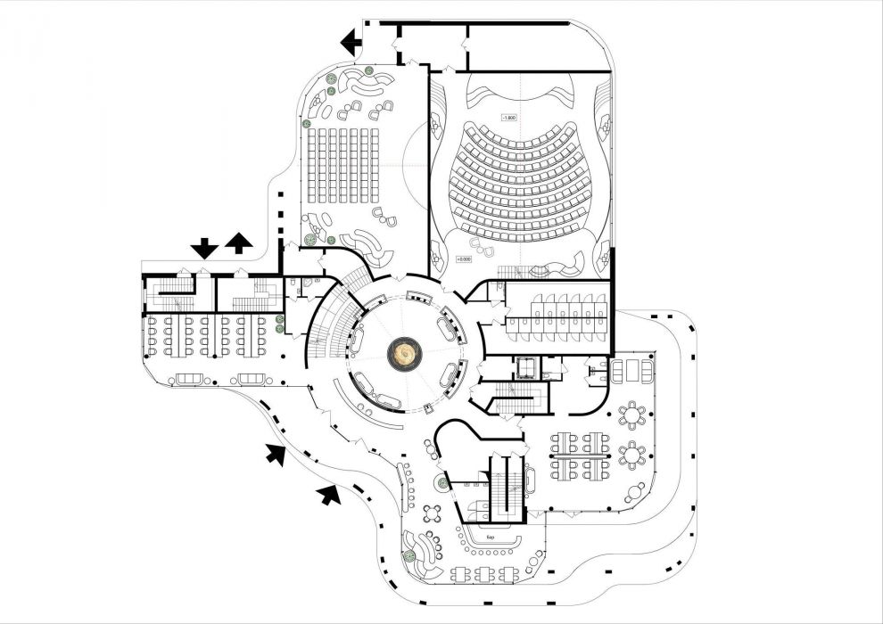 Design Projects - Commercial Design And Urban Projects - Congress Center 3300 Sq.m. - A photo  5