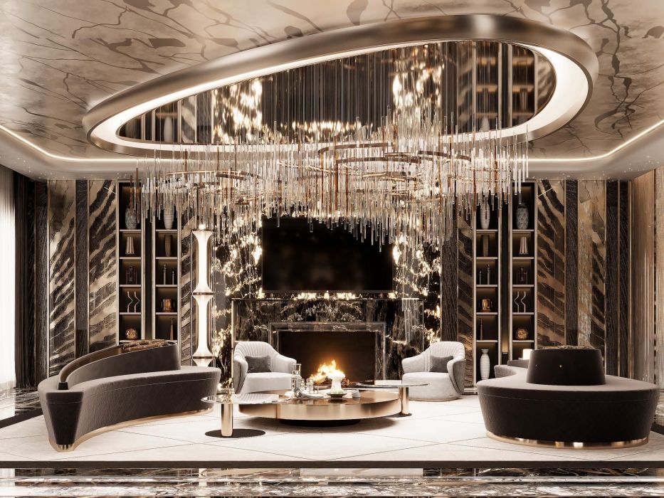 Дизайн Проекты - Дома И Коттеджи - Дом В Современном Лакшере Стиле 1280 Кв. - Фото  1